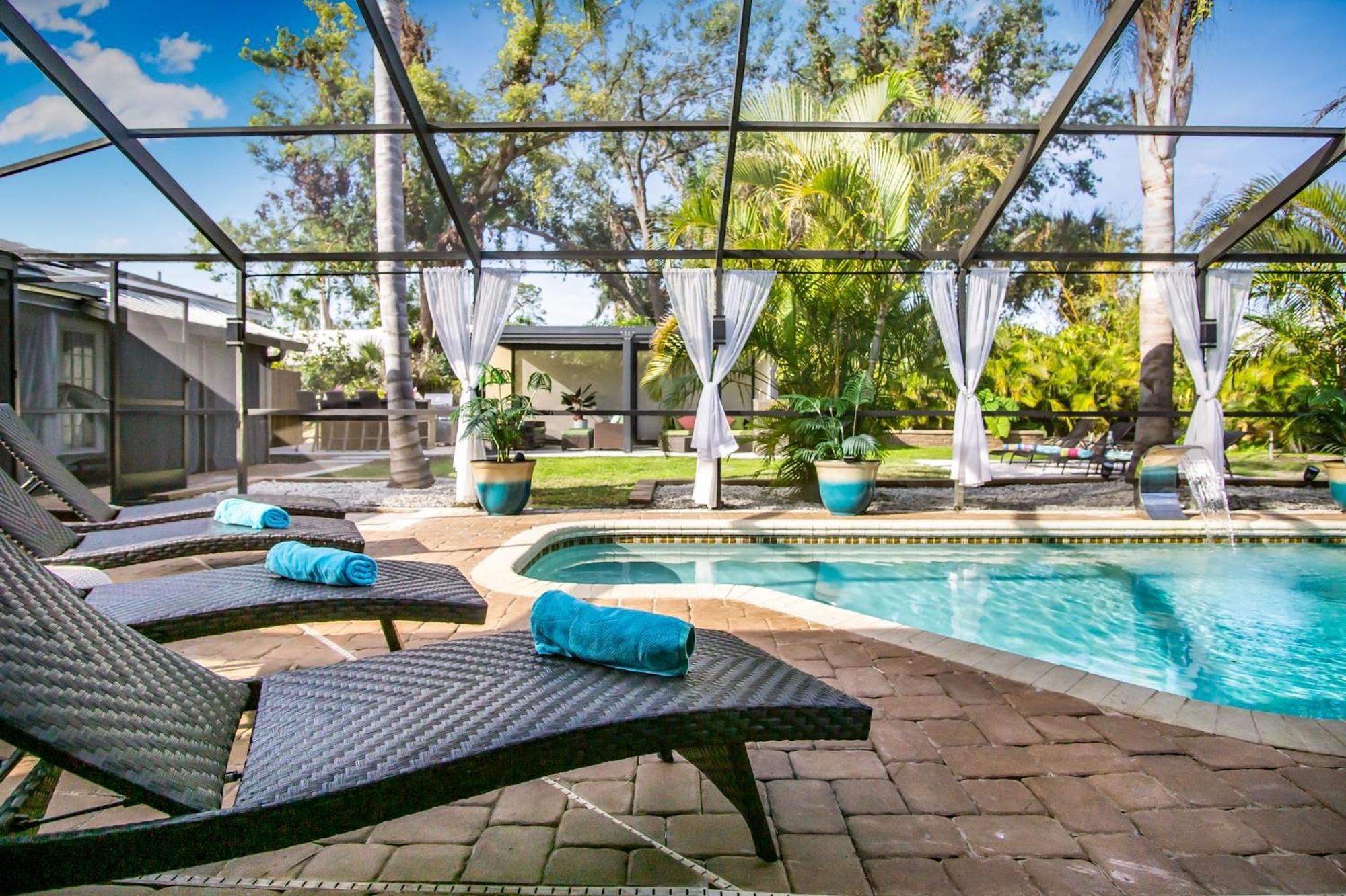 Luxury Zen Den With Heated Pool Just Off Siesta Key Daire Sarasota Dış mekan fotoğraf